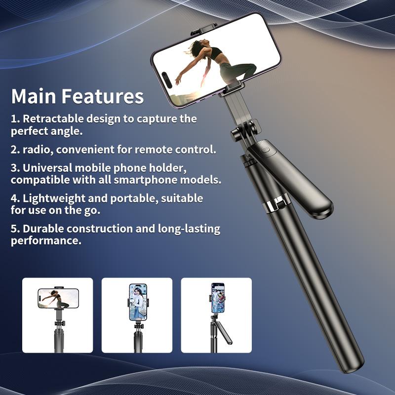 Selfie Stick Tripod, Mobile Tablet Holder, Remote Control Selfie Accessory, with Fast Charging Cable, Suitable for Apple 15 14 13 phone holder