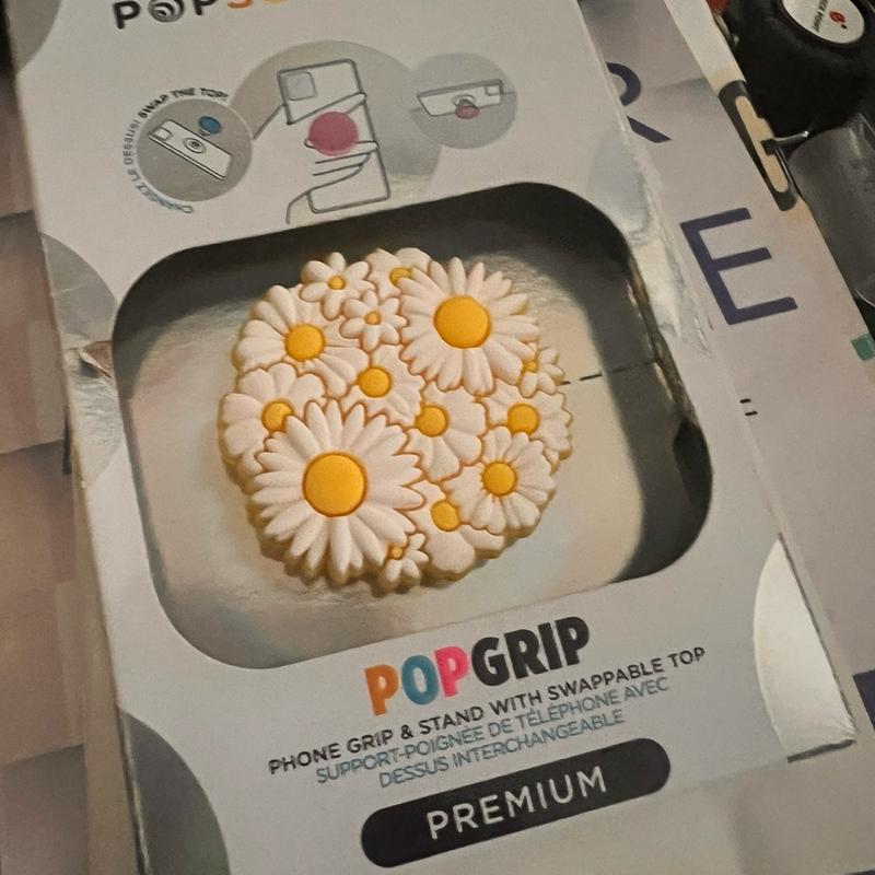 NEW Popsocket Popgrip Daisy Premium Phone Grip & Stand Flower Swappable Top Accessories