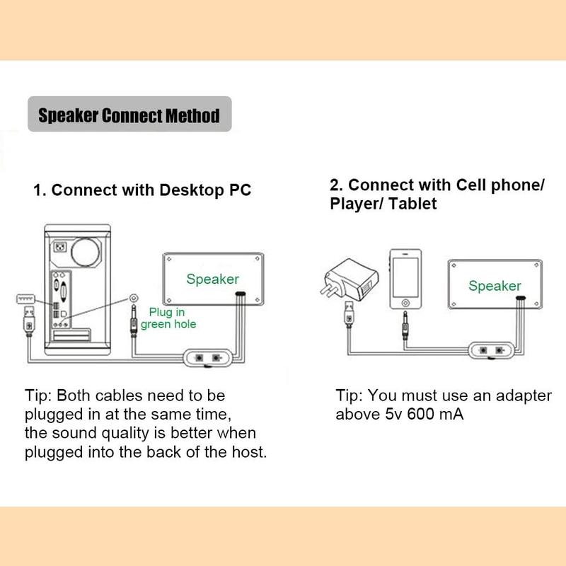 LED Speaker with Sharp Eye Volume Control USB Powered 3.5mm  Audio Gaming Speakers for PC, MP3 Player, Laptops, Smartphone