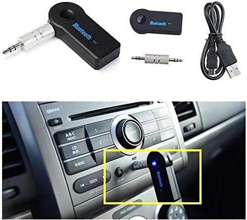 Bluetooth 5.0 Audio Receiver, 3.5mm AUX Adapter for Car, Headphones, Home Stereo – Connects to Smartphone, Tablet, Hands-Free with Mic