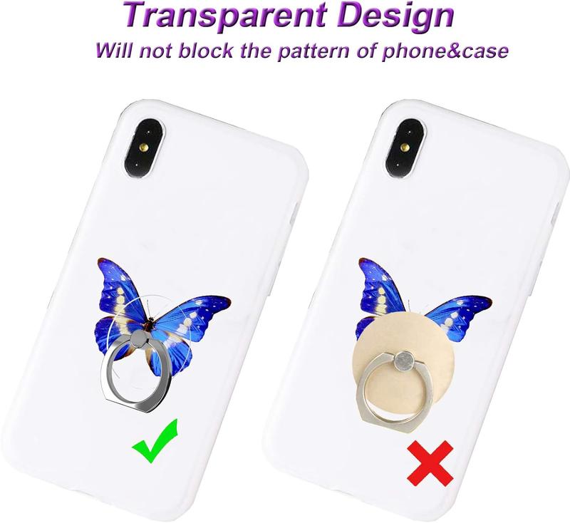 Transparent Clear Phone Ring Grips Holder Kickstand for Smartphone Tablet Cases Accessories Cellphone  Mount Round Mini Suction