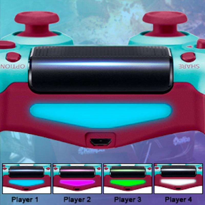 Wireless Controller for PS4,Compatible with PlayStation 4 Pro Slim PC,Sensitive Touch Pad, Built-in Speaker & Headphone Jack ,Dual-shock 4 Controller with 6-Axis Motion Sensor,Many colors for you,Berry Blue, Sunset Orange and so on