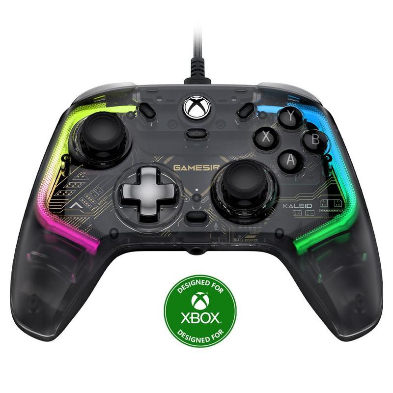 GAMESIR Kaleid Wired Game Controller, Game Controller with Hall Effect Joysticks Hall Trigger, Controller Grip, RGB Light Controller for Xbox Series X|S, Xbox One, Windows 10 11, Steam, Console for Gaming, Gaming Console