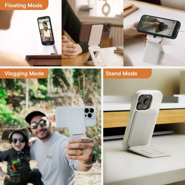 MOFT Portable Magnetic Phone Tripod, Flexible Angles for Live Streaming, Video Recording, Vlog, Selfie, Compatible with All Smartphones Accessories Cellphone