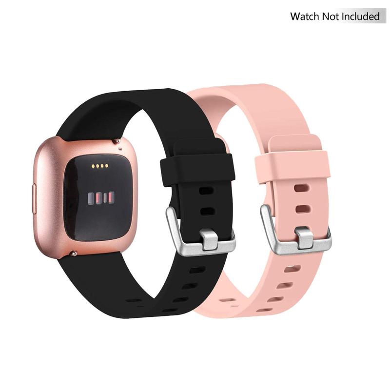 Silicone Smart Watch Band, 2 Counts Silicone Sport Watch Protective Band Compatible With Bracelet Versa 2, Wearable Accessories