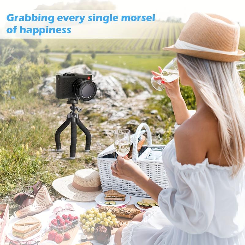 One Octopus Mobile Phone Holder, Camera Holder, Photography Holder Is Strong, Durable, Can Be Folded at Will, Folded Many Times without Damage, Suitable for iPhone and Other Mobile Phone Models, Cameras and So on