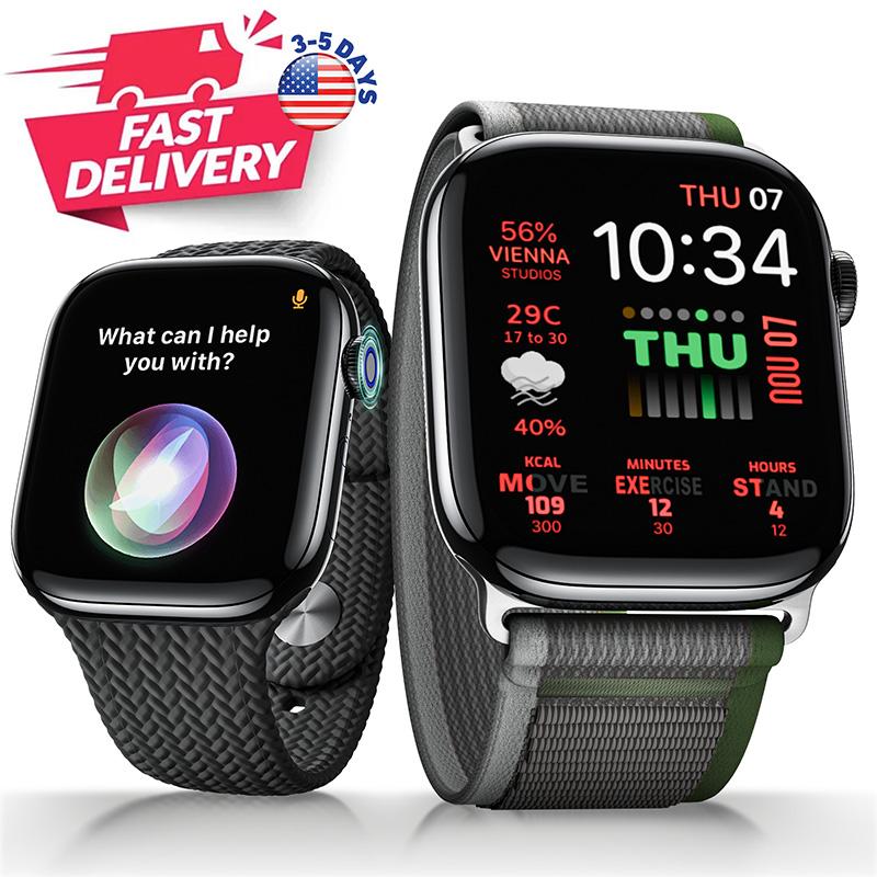 Smart watch with Ultra-Clear Display, Health Monitoring, and Multifunctional Features Perfect for outdoor Fitness & Health, Bluetooth Calls & AI Voice Assistant - Wearable