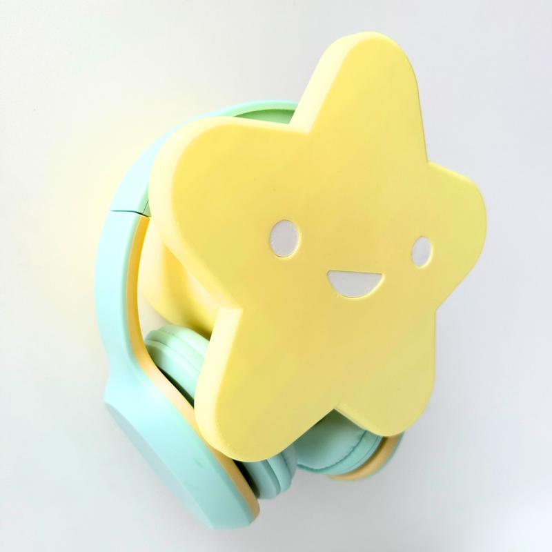 Starry Star Headphone Holder in Pastel