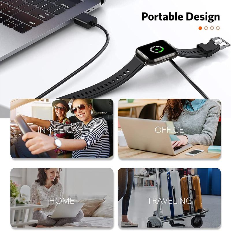 2pcs 2-Pin Universal USB Data Charging Cable Magnetic Charger For Smart Watch 2.84mm