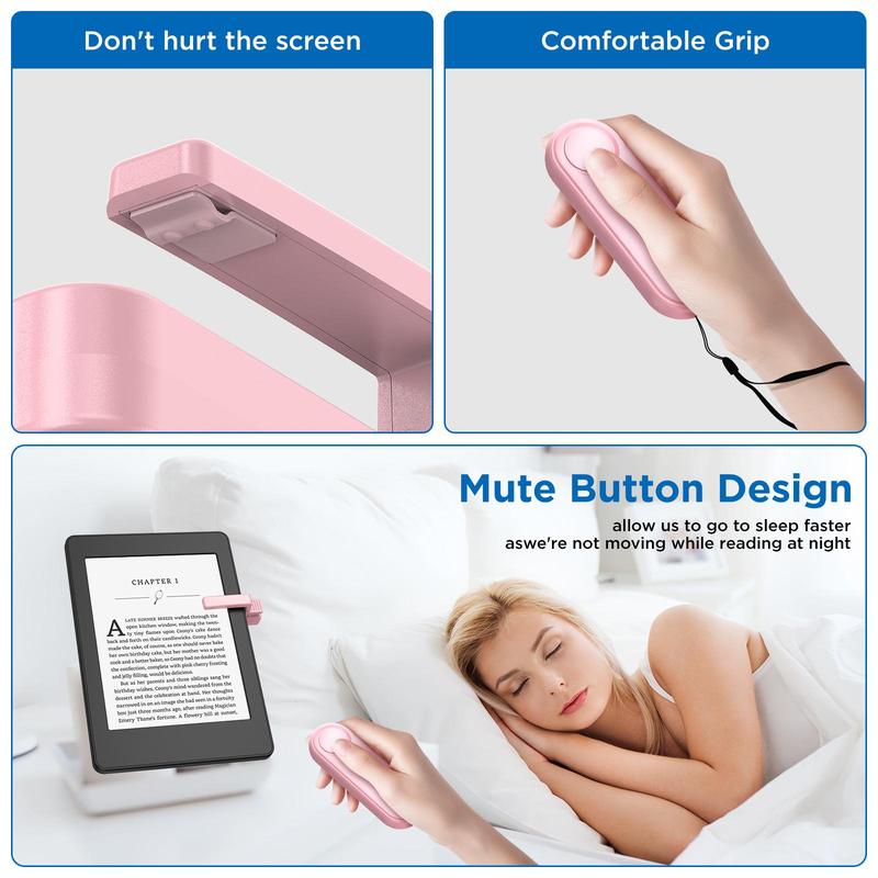 Remote Page Turner for Kindle, Rechargeable Remote Control Page Turner, Reading Novels Taking Photos Page Turner for iPad Tablets Phone