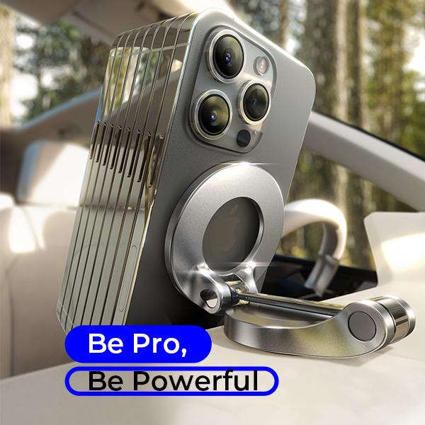 LISEN MagSafe Car Phone Mount, 360° Rotation Magnetic Holder for iPhone 16 15 14 13 12 Pro Max Plus Mini, Compatible with MagSafe Cases, Dash Mount.