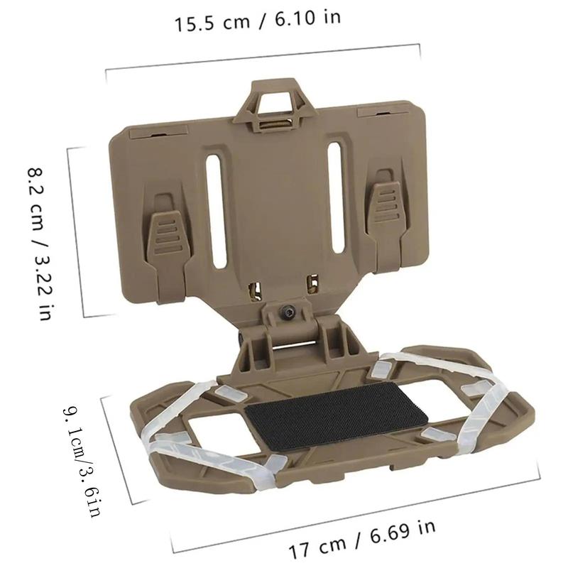 Vest Phone Holder, Universal Chest Phone Back Holder, Foldable Navigation Board Holder for Outdoor Paintball Games Phone Holder, Phone Stand, Smartphone Accessories