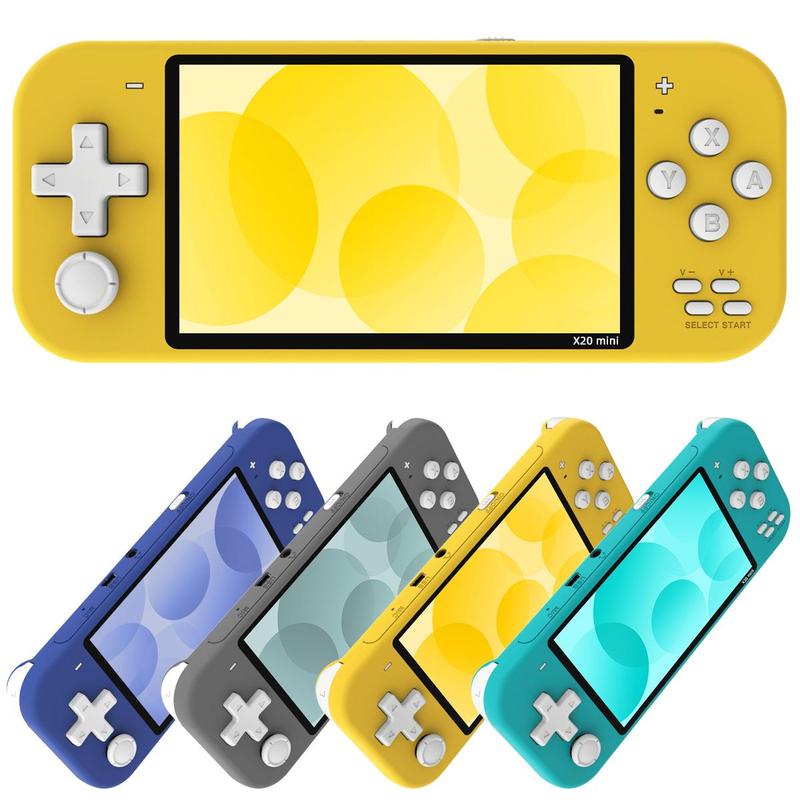 X20 Mini Retro Handheld Game Console with Pre-load 6000+ Games,Classic Portable Video Games Support HDMI Output & Double Player, Classic Arcade Retro Game,Valentine Christmas Birthday Thanksgiving Gift for Kids Adult Gameboy Gift Present (4.3