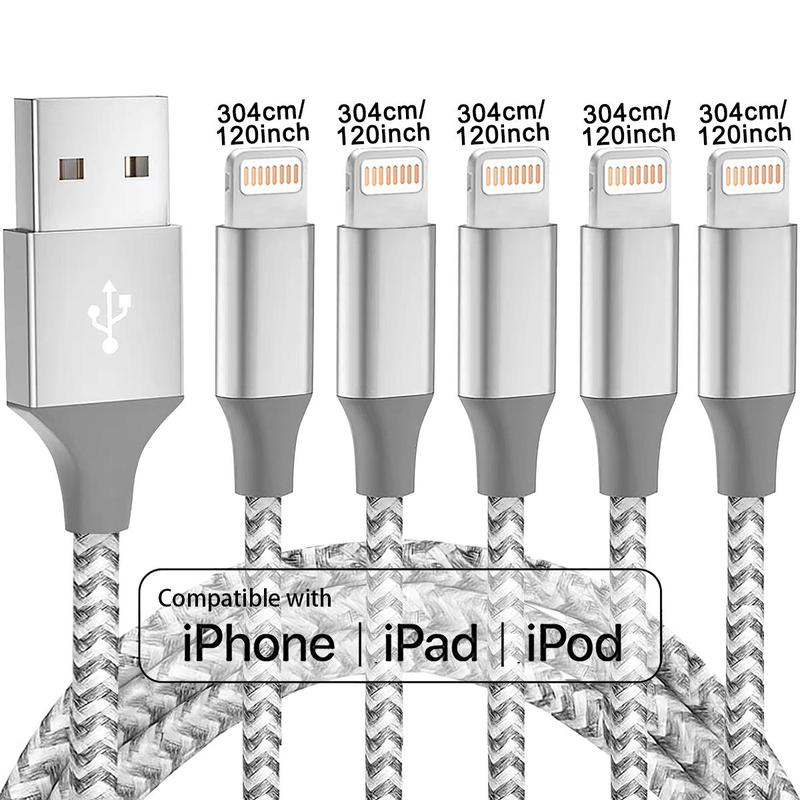 10FT [Apple MFi Certified] USB A for Lightning Cable Nylon Braided Chargeing Compatible with Apple iPhone 14 13 12 11 Pro Max XR XS X 8 7 6 Plus SE