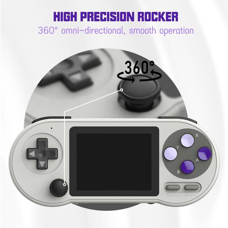 Retro Handheld Game Console, 1 Set Rechargeable 3 Inch IPS Wireless Mini Portable Game Console, Support TV Output, Gaming Console for Gameboy SNES GBA, Handheld Game Device