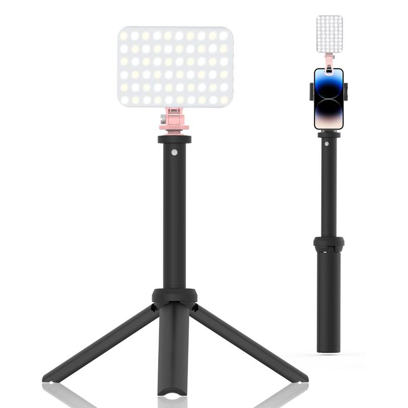 Selfie Light with Tripod & Phone Clip, Rechargeable LED Fill Light Set, Professional Camera Accessories for Selfies, Makeup, Vlog, Douk & More