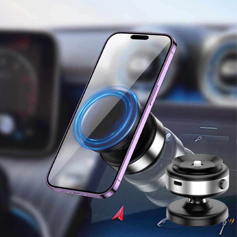 Magnetic Phone Holder, Car Phone Holder Mount, 360°Rotation, N52 Strong Magnet, Hands Free Automobile Cell Phone Holder for iPhone Android and All Smartphones