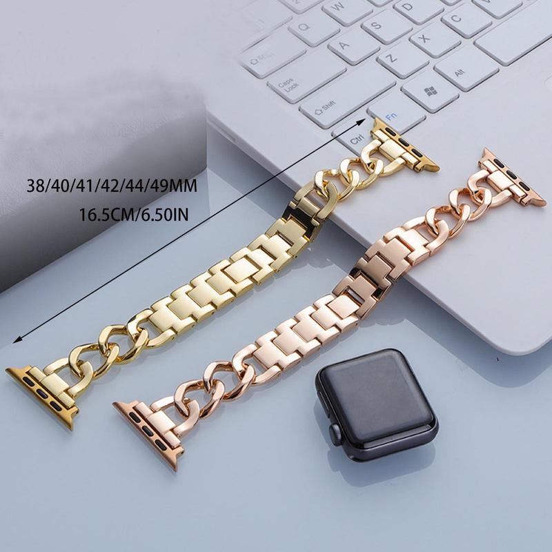 Fashion Smart Watch Band (Band Only), Decorative Watch Band for Women, Replacement Watch Band for iWatch Series 9 8 7 6 SE 5 4