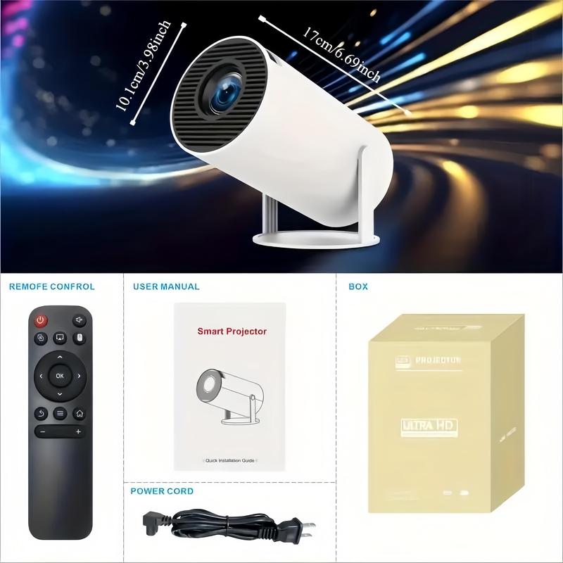 [Free shipping] Mini Portable Projector 4K 1080P Full HD Support Android iOS,  WiFi 5, BT 5.1, 180° Rotation, Small Home Theater Projector with Auto Keystone Correction, Outdoor Movie Projector Ideal Gift,Black Friday,New Year Gifts,Christmas