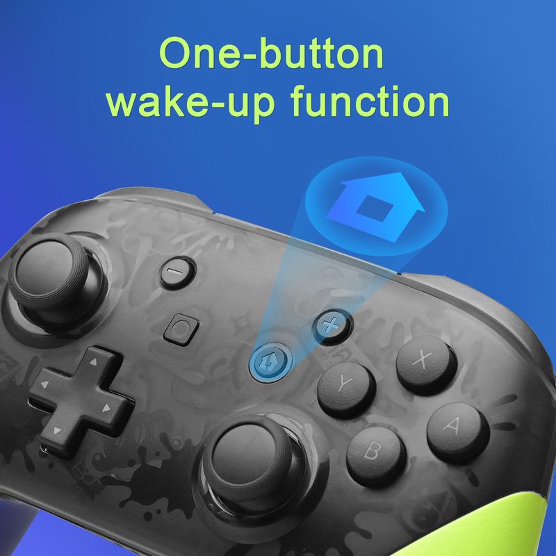 NFC Switch Pro Controller Compatible with Nintendo Switch OLED LITE Controller Supports NFC&Wake Up Function,Cool Gaming Accessories for Switch OLED LITE Console,Charger Dock,LR Switch Controller,Carry Case and so on.