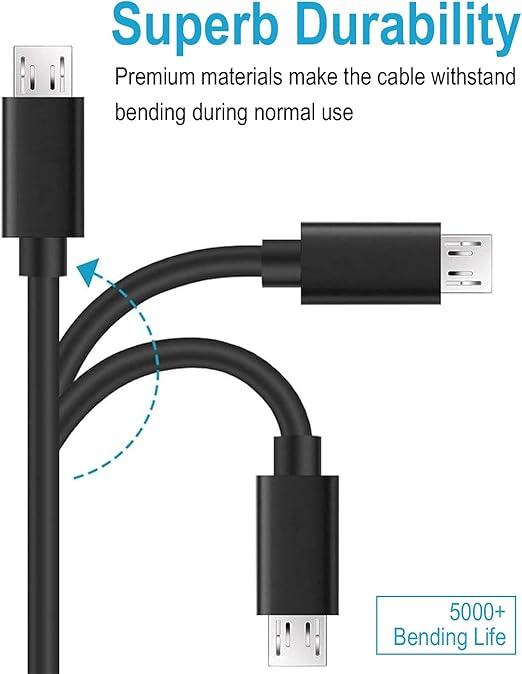 PS4 Controller Charger Cable, 15Ft Extra Long Micro USB Charging Cable, Durable Android Charging Cord for PS4 PS4 Slim PS4 Pro Controllers, Xbox One S X Controllers, Android Phones, Kindle Fire