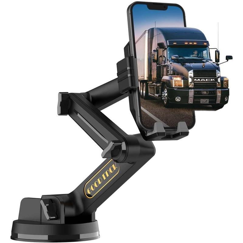 Phone Holder Mount, Phone Holder,Dashboard Windshield Phone Holder 16.9 inch Long Arm,Super Suction Cup Compatible with Pickup ,Commercial  and All Phone