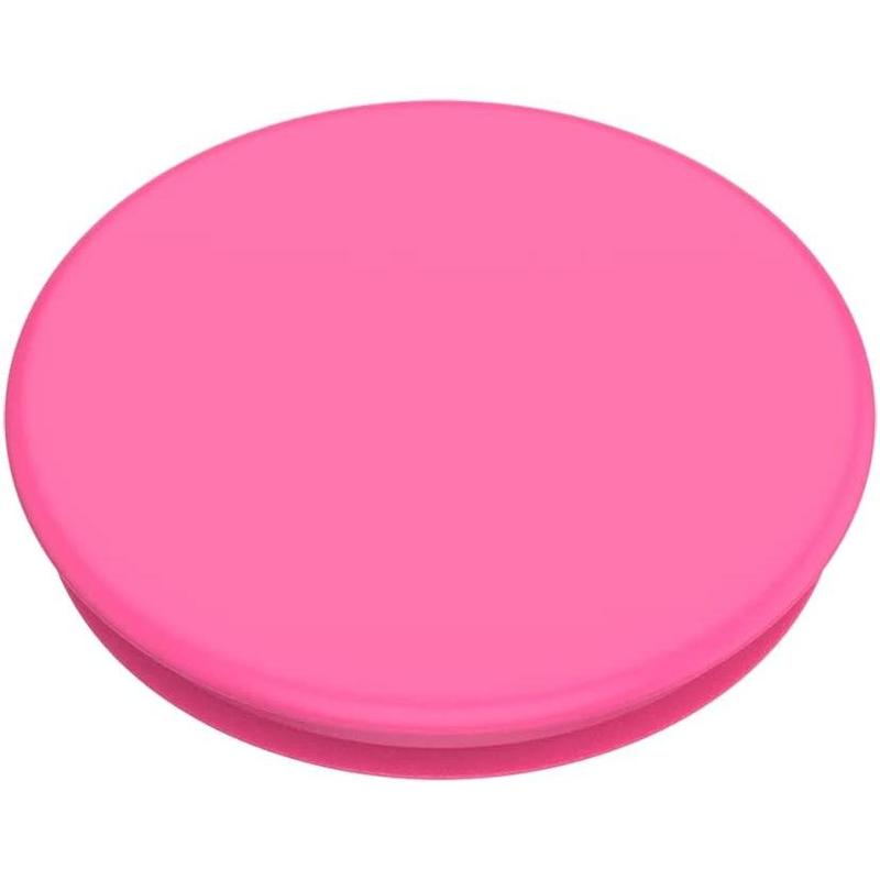 Phone Grip with Expanding Kickstand, Solid PopGrip - Neon Pink