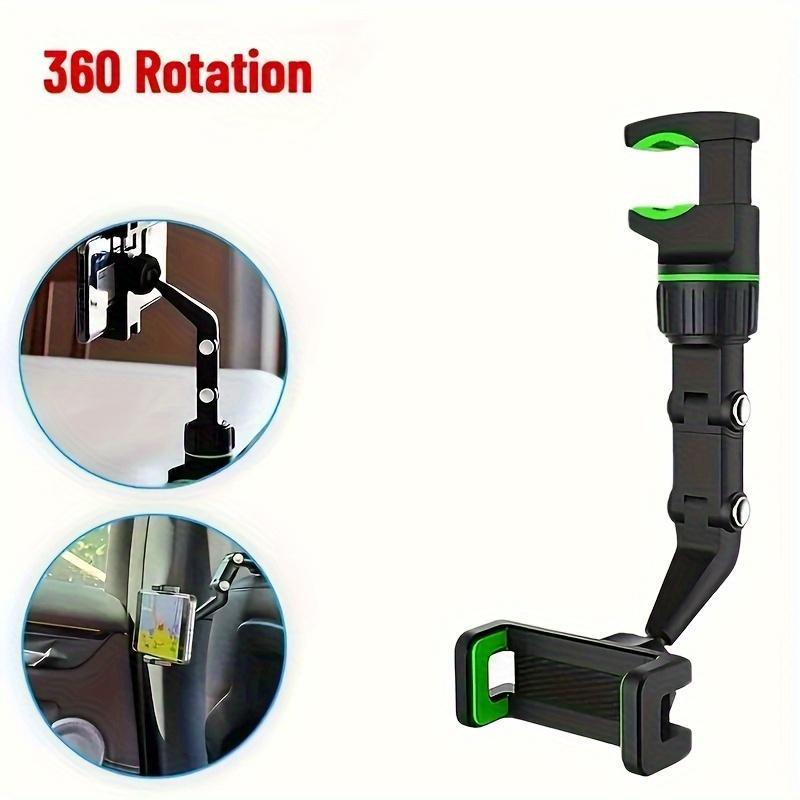 360° Rotatable Car Phone Holder, Adjustable Car Air Vent Phone Holder, Universal Car Interior Accessories for GPS Navigation, Music & Hands-free Call