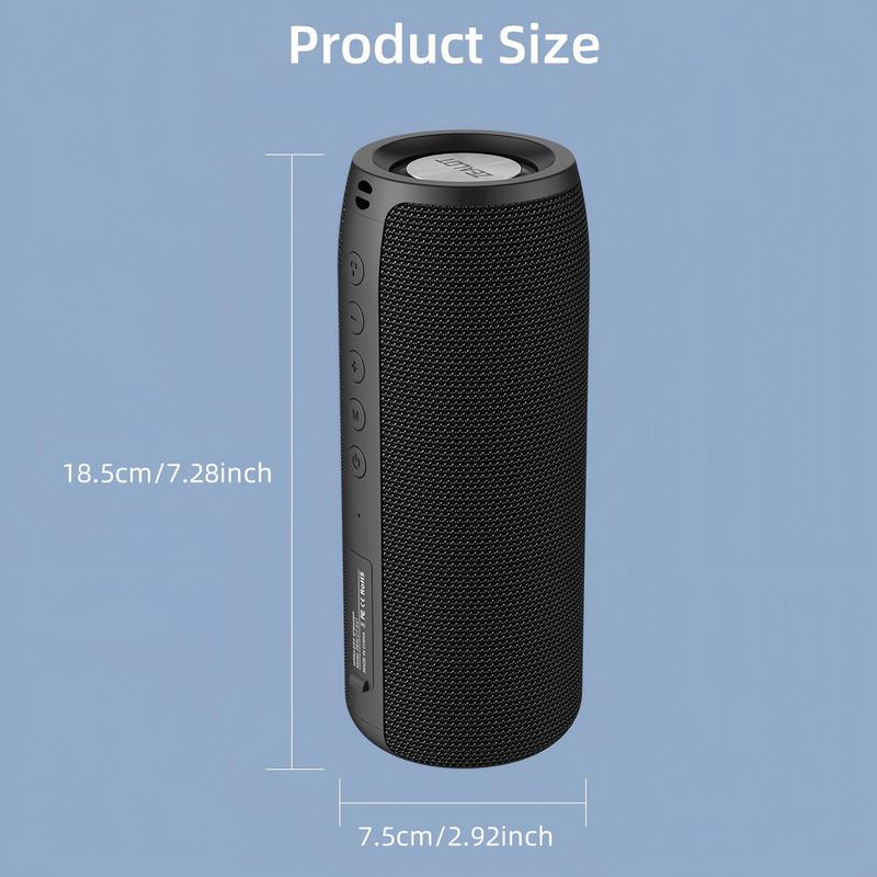 ZEALOT Portable Wireless Speaker, 10W Waterproof Speaker with 1800mAh Battery, Bluetooth-compatible Speaker for Outdoor, Home, Party, Beach, Travel, Electronic Device