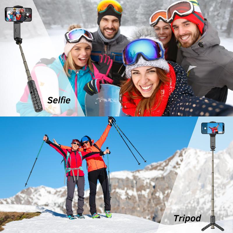 Portable Phone Gimbal Stabilizer, Multifunctional Phone Gimbal with Remote Control & Detachable Fill Light, Mini 360° Phone Stabilizer for Android & iPhone