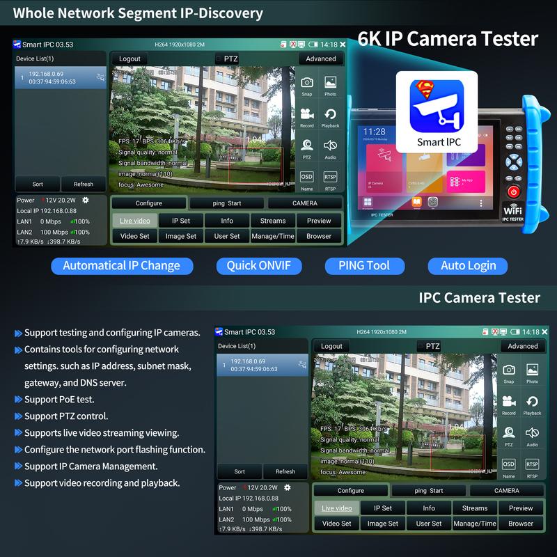 RAINLEOTI CCTV Camera Tester 7