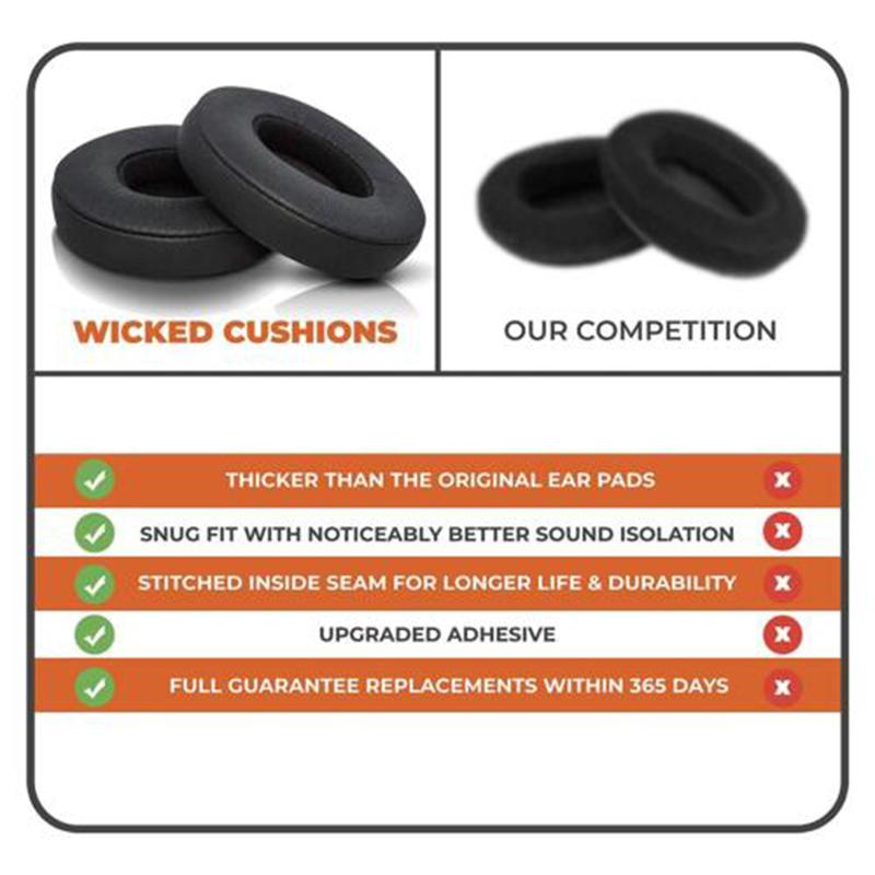 Replacement Ear Pads Tips Cushion Cover for Beats by Dr Dre Solo 2 & Solo 3 Wireless Protection