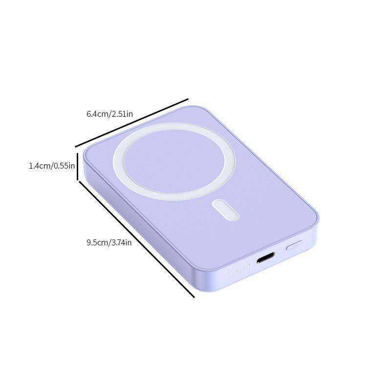 Wireless Magnetic Mobile Power Bank- Mini Fast Charging Wireless Charger- Compact, Portable Gift