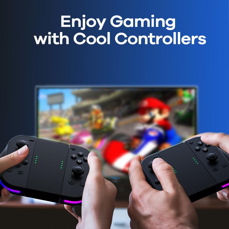 PKMACE Switch Game Controllers Wireless, Switch Controller with RGB LED, Adjustable Turbo & Vibration, Motion Control Wake-Up Screenshot