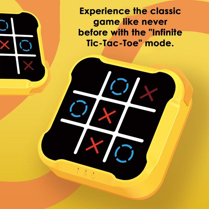 Tic Tac Toe Game, 3 in 1 Handheld Game Console, Portable Travel Games, Stress Relief Toy for Kids and Adults, Birthday&Christmas Gift for All Ages