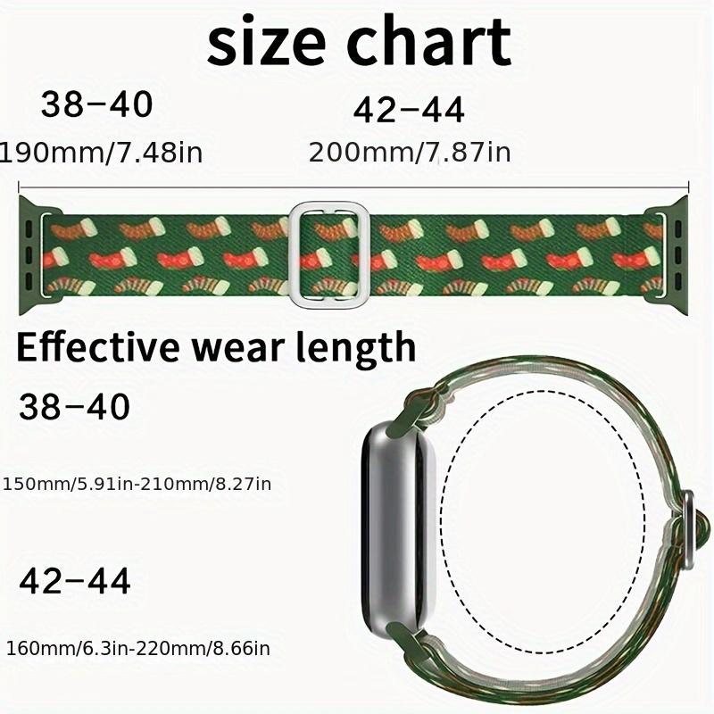 Christmas Themed Watch Band (Band Only), 1 Count Replacement Watch Band Compatible with Apple Watch Series 10 42mm, Smart Watch Accessories