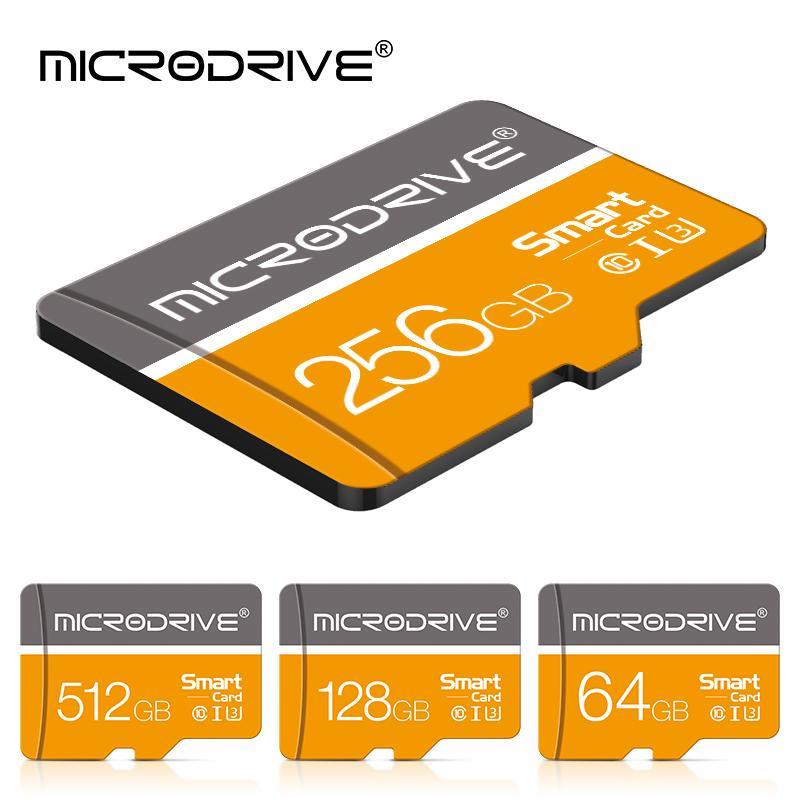 MICRODRIVE Micro SD Card, 1 Count 4GB 8GB 16GB 32GB 64GB 128GB U3 Class 10 Memory Card, Micro SD Card with SD Adapter, Memory Card for Camera, Phone, Computer