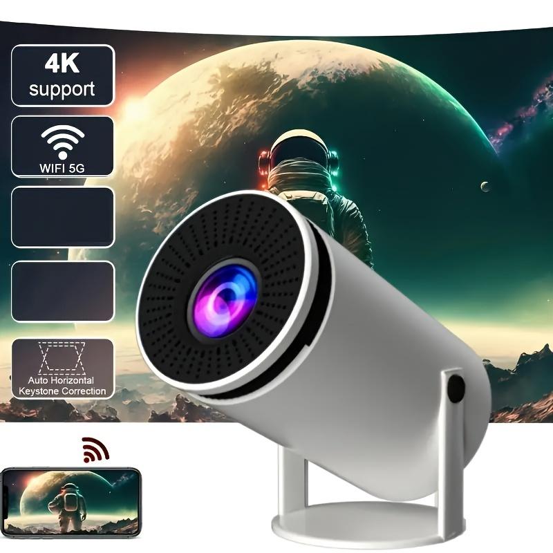 7000 Lumens Portable Mini Projector, Support 4K Projector Dual Wifi Same Screen 1280*720P Dual Wifi Home Theater Outdoor Portable, 180° Projection Angle Adjustable, Compatible With HDTV, USB, AV, Smartphone, Tablet, TV Box