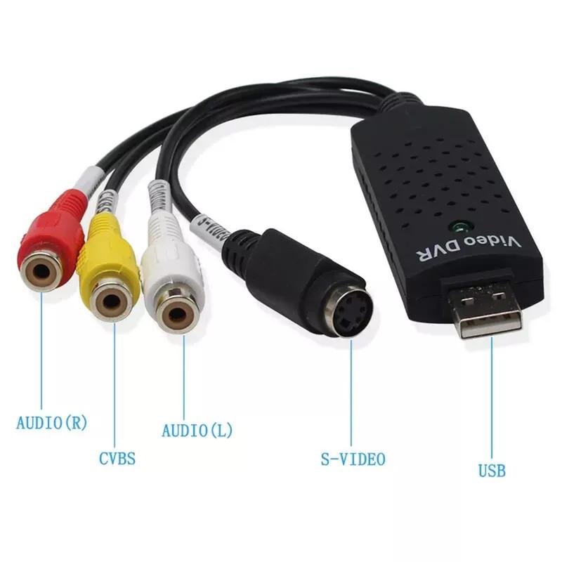 USB 2.0 Audio Video VHS to DVD VCR PC HDD Converter Adapter Digital Capture Card Support Windows 2000，XP   Vista win7  win8  win10