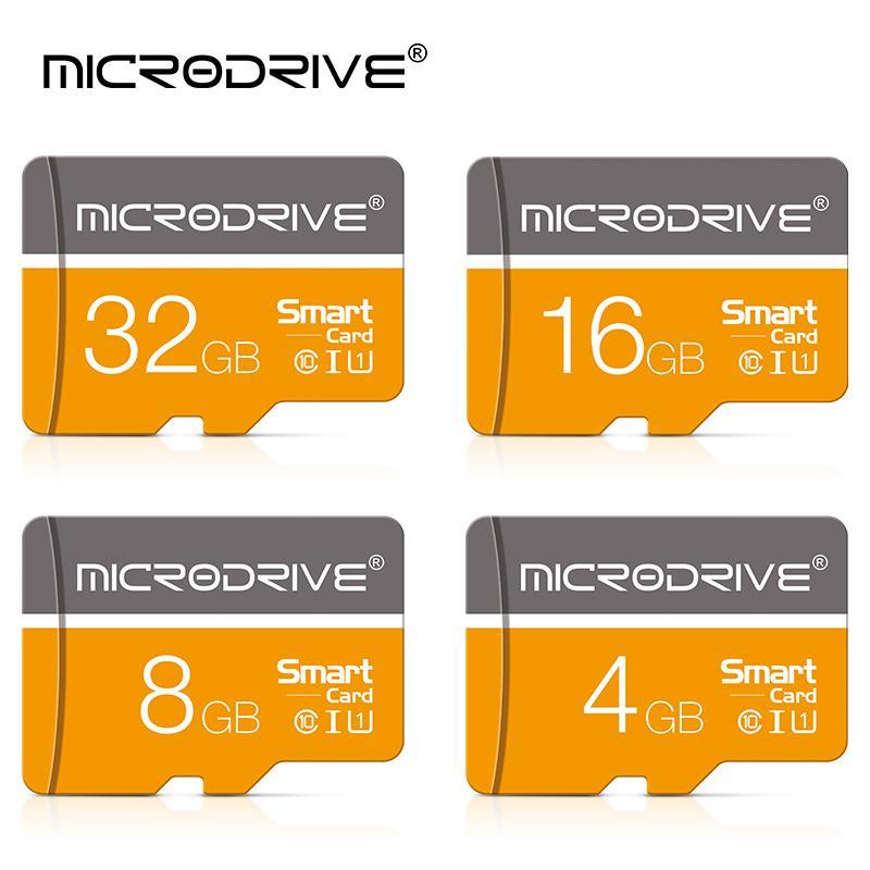 MICRODRIVE Micro SD Card, 1 Count 4GB 8GB 16GB 32GB 64GB 128GB U3 Class 10 Memory Card, Micro SD Card with SD Adapter, Memory Card for Camera, Phone, Computer