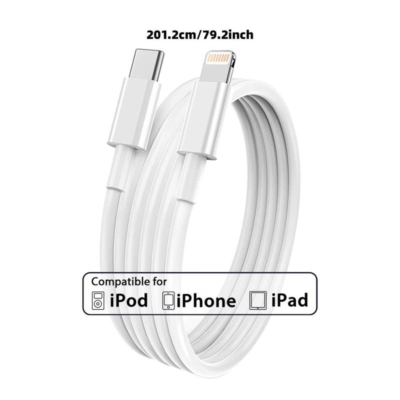 20W 6.6FT [Apple MFi Certified] Type-C for Lightning Fast Charging Cable for iPhone 14 13 12 Pro Max 11 Pro iPad Mini & More, Car Charger, Phone Accessories