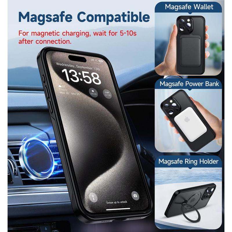 Magicjohn 360° Invisible Magnetic Stand Phone Case Does not apply