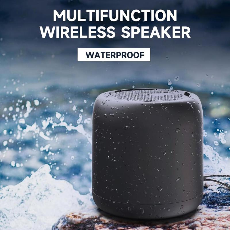 Bluetooth Speakers,Super-Portable Wireless Speaker with 24H Playtime,IPX4 Waterproof Stereo Sound Bluetooth 5.0, 1200mAh Wireless Stereo Pairing, Speaker for Home, Outdoors, Travel (Black White)