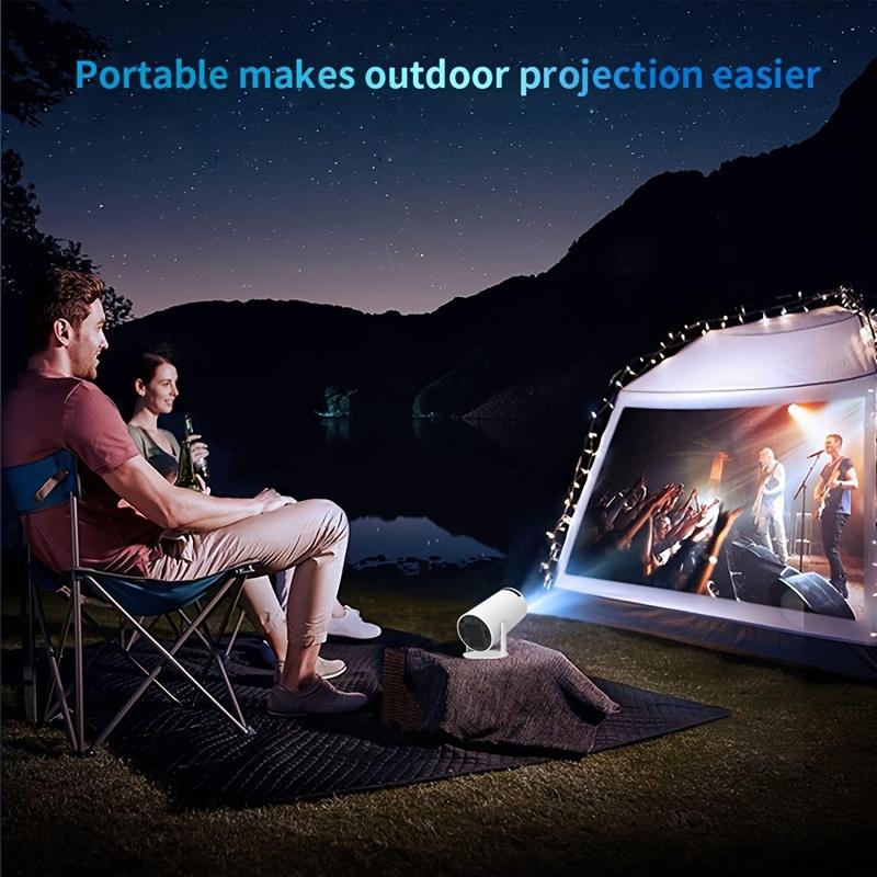 7000 Lumens Portable Mini Projector, Support 4K Projector Dual Wifi Same Screen 1280*720P Dual Wifi Home Theater Outdoor Portable, 180° Projection Angle Adjustable, Compatible With HDTV, USB, AV, Smartphone, Tablet, TV Box