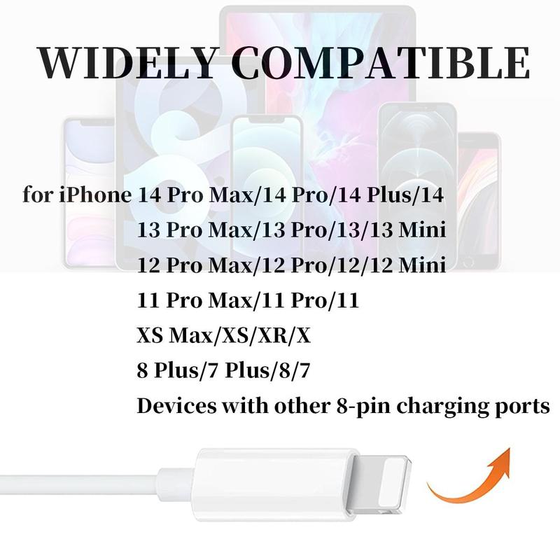 2-in-1 Charging & Auxiliary Audio Adapter, Charger & Auxiliary Audio Converter, Adapter Compatible with iPhone 14 Pro Max 13 12 11 XS XR 8Plus 7