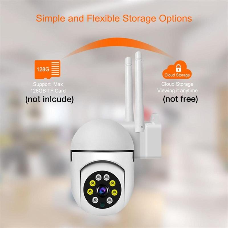 Wireless 360° Surveillance Camera, Automatic Cruise, Human Tracking, Infrared Night Vision, 24H Loop Video, Real-time View, HD Quality