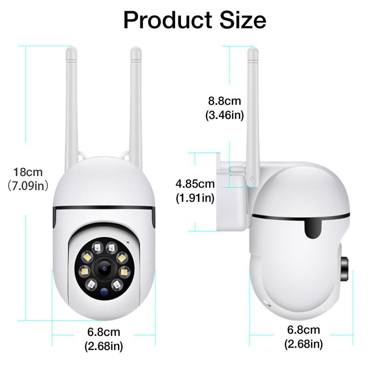 Wireless 360° Surveillance Camera, Automatic Cruise, Human Tracking, Infrared Night Vision, 24H Loop Video, Real-time View, HD Quality