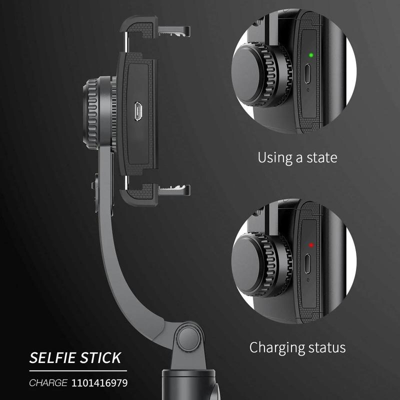 Anti-shake Wireless BT Selfie Stick Phone Tripod for iPhone Android Smartphone, Phone Gimbal Stabilizer, Smartphone Live Streaming Tripod, Phone Accessories, Selfie Accessories for Smartphone, Stocking Fillers Gift