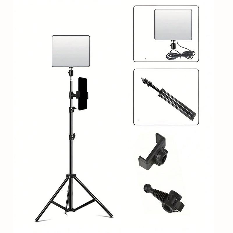 Selfie Light with Phone Holder & Tripod, Adjustable Tripod Fill Light, Selfie Accessories for Home Office