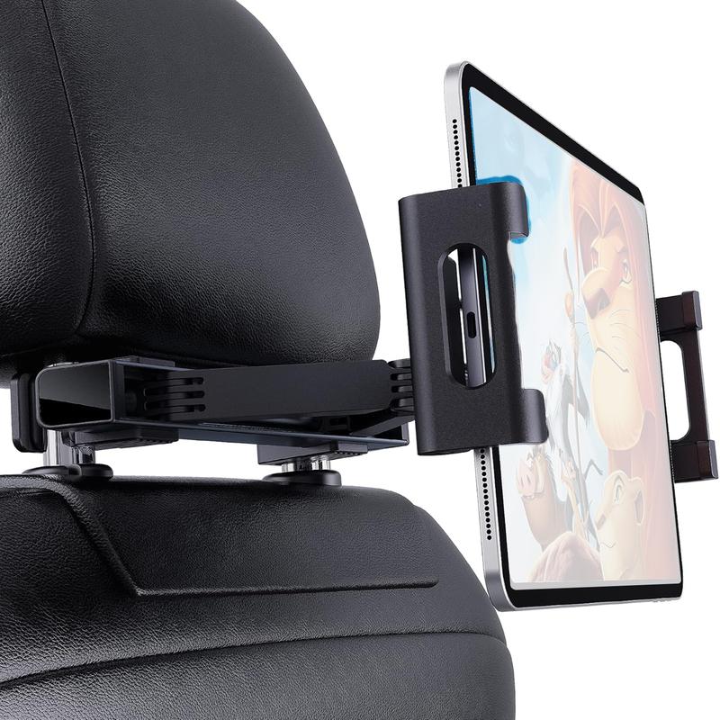 Seat Headrest Tablet Stand Mount Cradle for Rear Passengers, Car Tablet Holder Compatible with All Tables Size 4.7